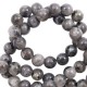 Natuursteen kralen 6mm Dark anthracite